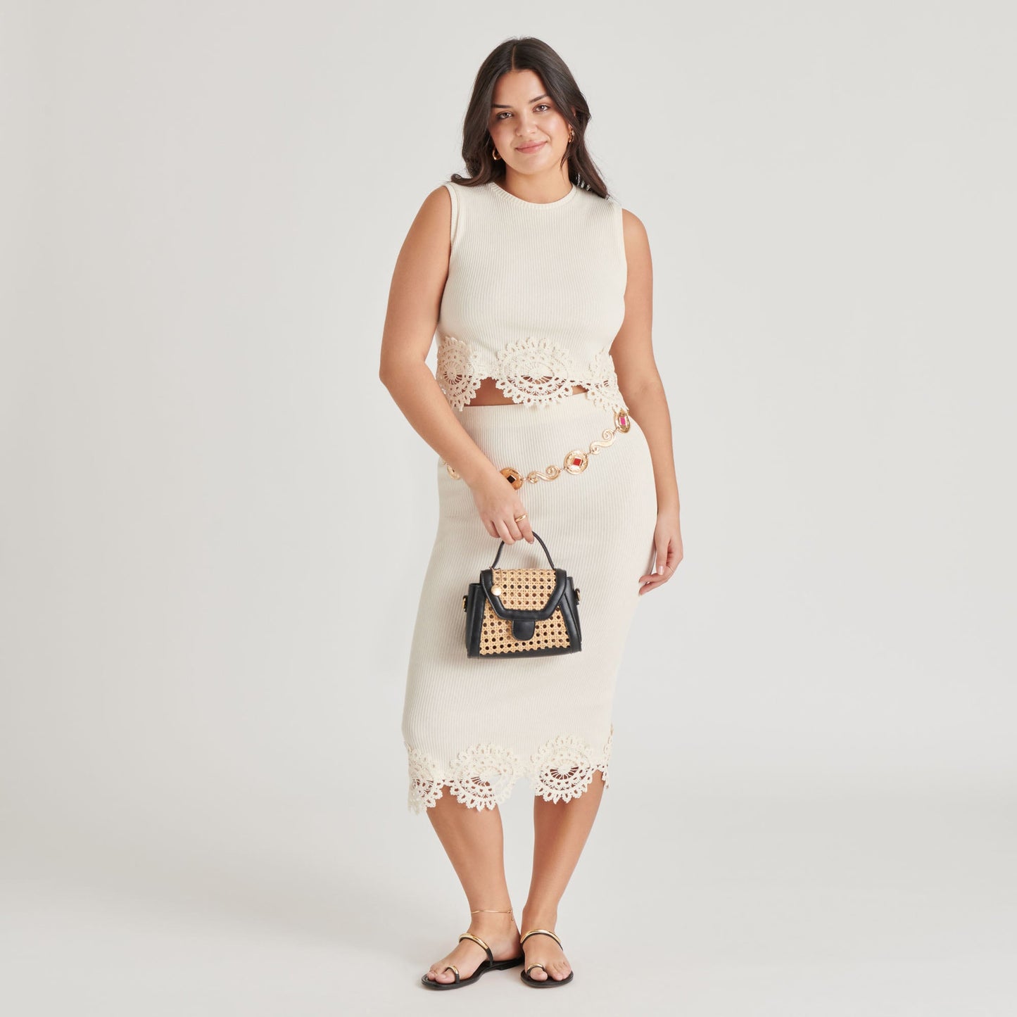 TROPEZ CROSSBODY BLACK NATURAL CANE Dolce Vita
