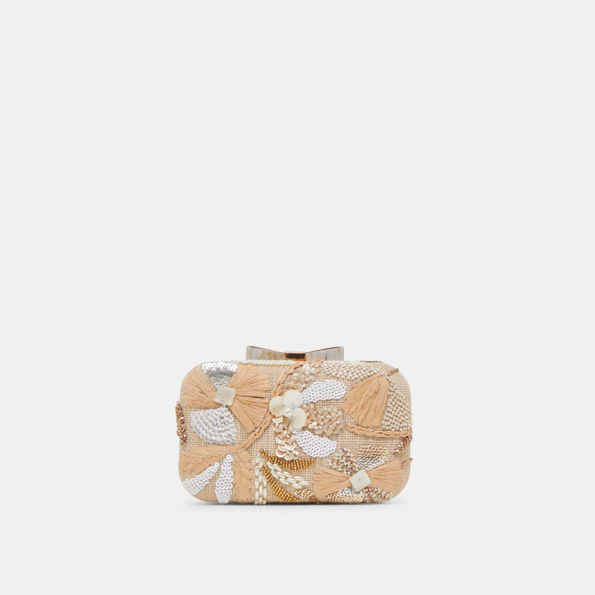 DAISY CLUTCH NATURAL MULTI BEADED Dolce Vita
