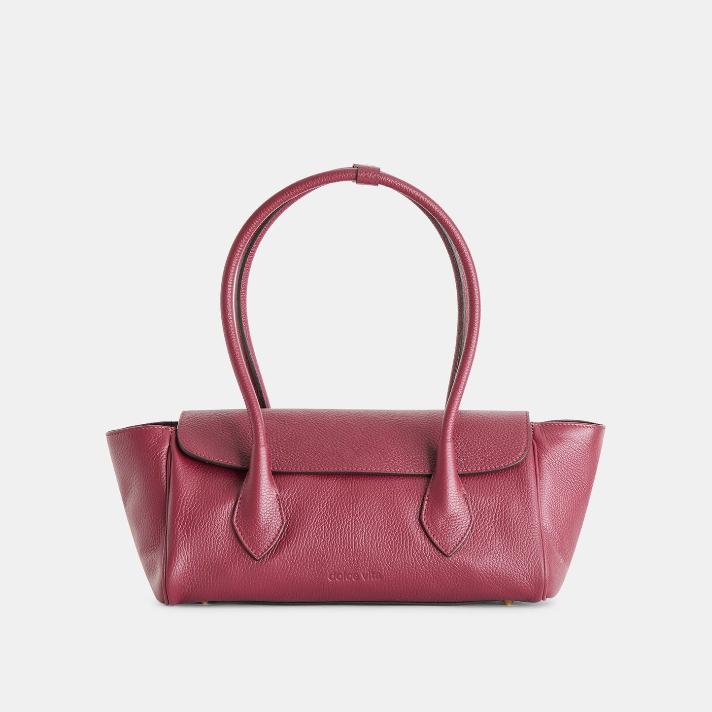 IRENE SHOULDER BAG BORDEAUX LEATHER Dolce Vita