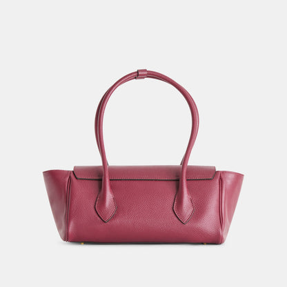 IRENE SHOULDER BAG BORDEAUX LEATHER Dolce Vita
