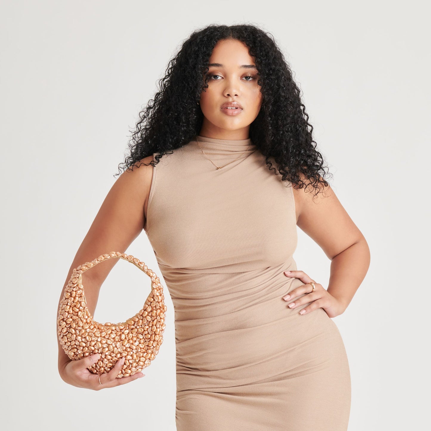 PEARLA SHOULDER BAG GOLD FAUX PEARL Dolce Vita