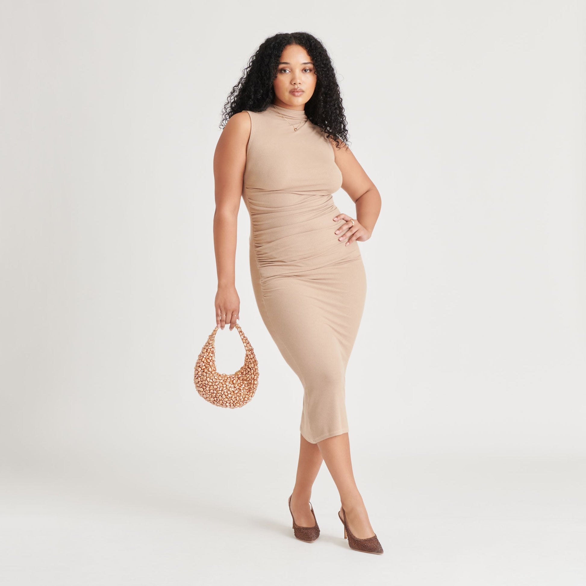 PEARLA SHOULDER BAG GOLD FAUX PEARL Dolce Vita