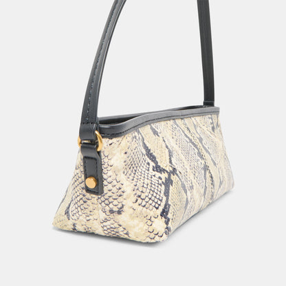 Savaii Black White Snake Stella Shoulder Bag Dolce Vita