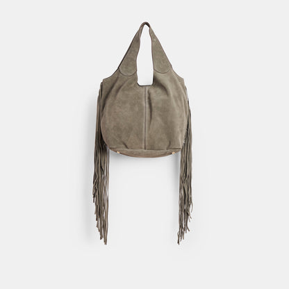 Nakoma Olive Suede Shoulder Bag Dolce Vita