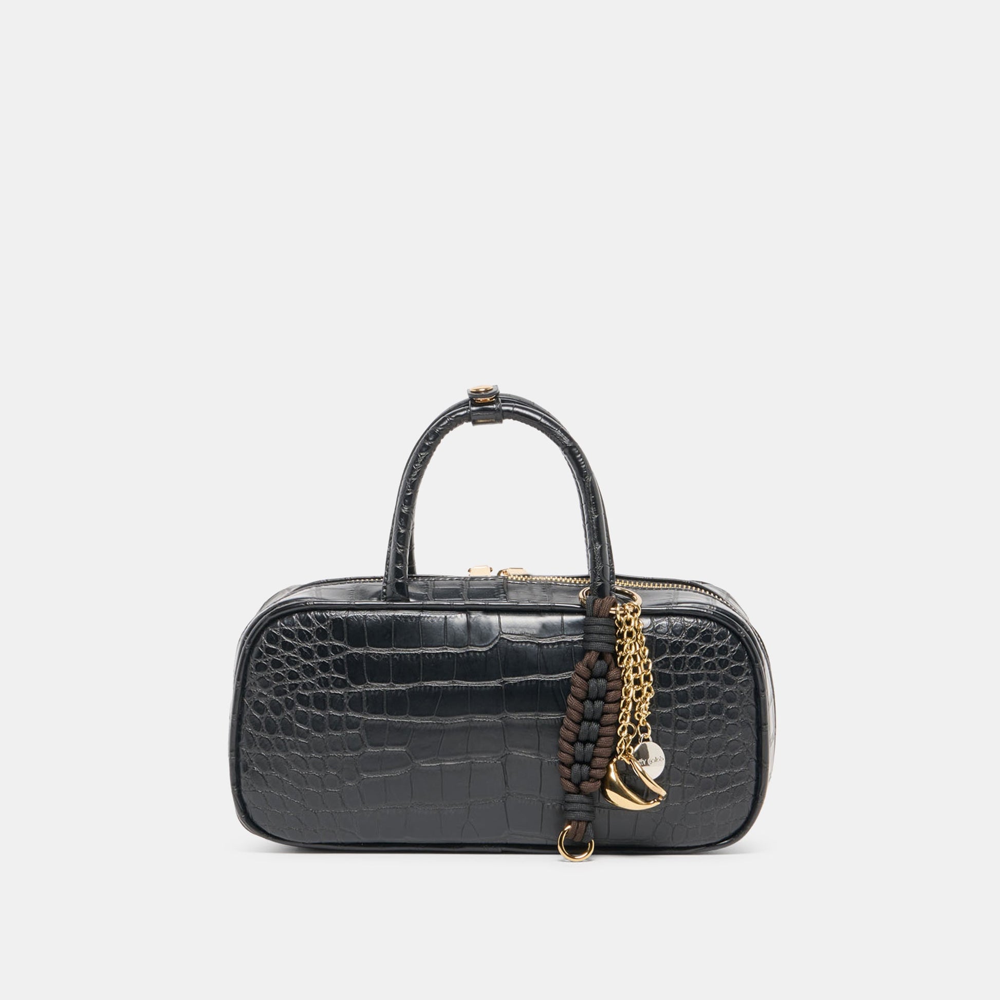 Flyn Black Croco Stella Handbag Dolce Vita