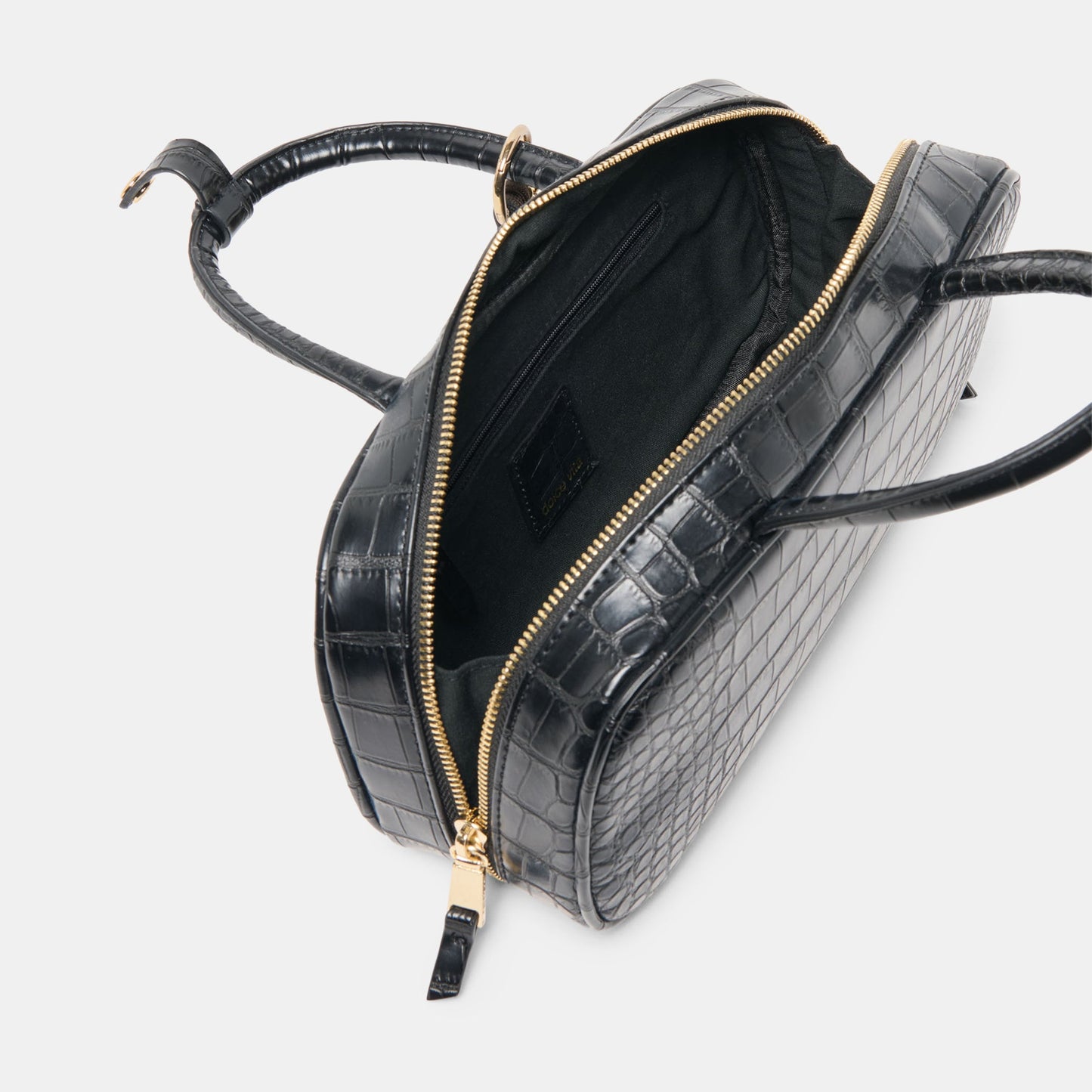 Flyn Black Croco Stella Handbag Dolce Vita
