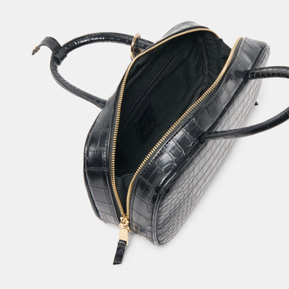 Flyn Black Croco Stella Handbag Dolce Vita