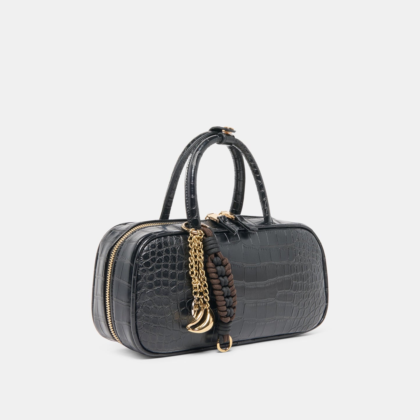 Flyn Black Croco Stella Handbag Dolce Vita