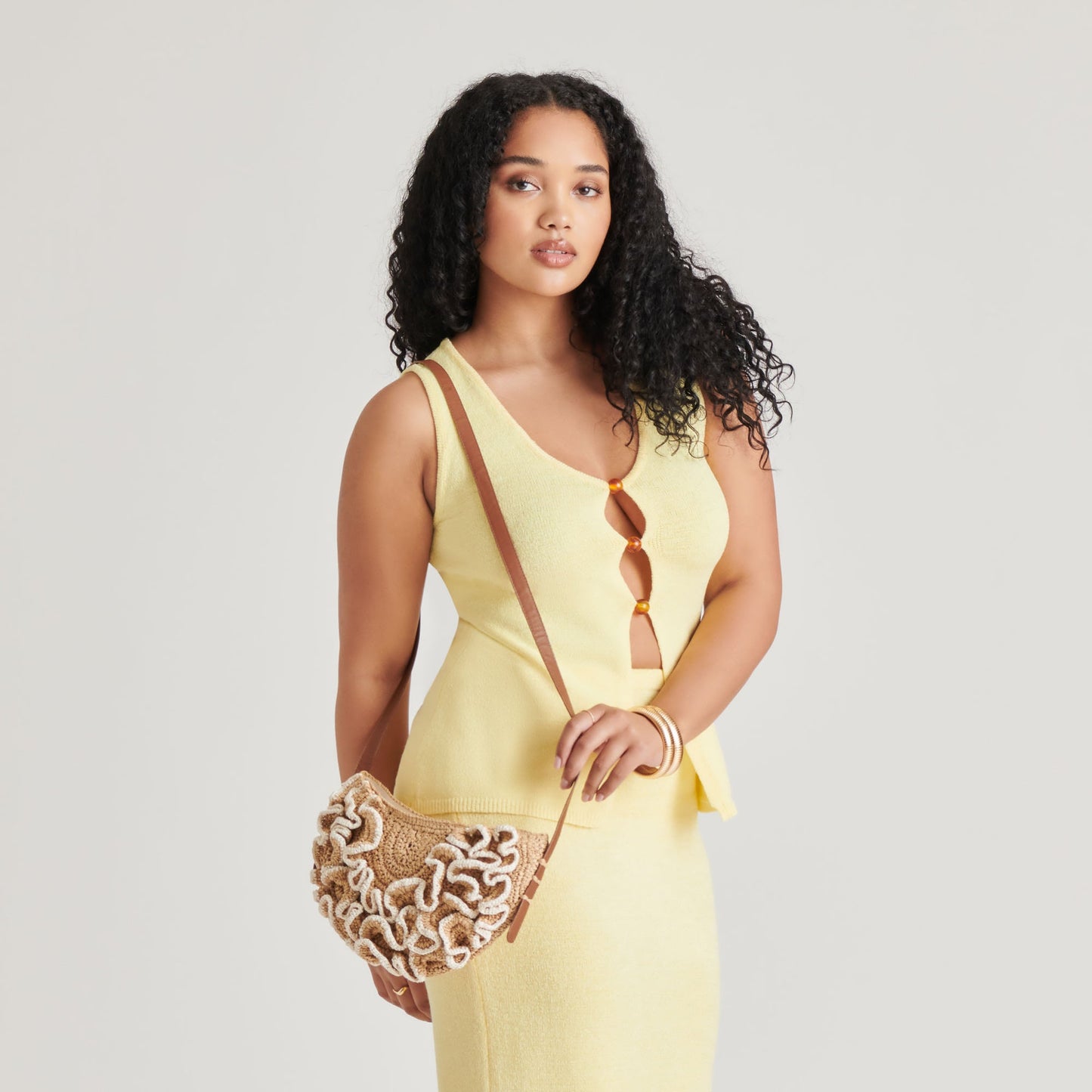 Atrani Natural Raffia Crossbody Dolce Vita