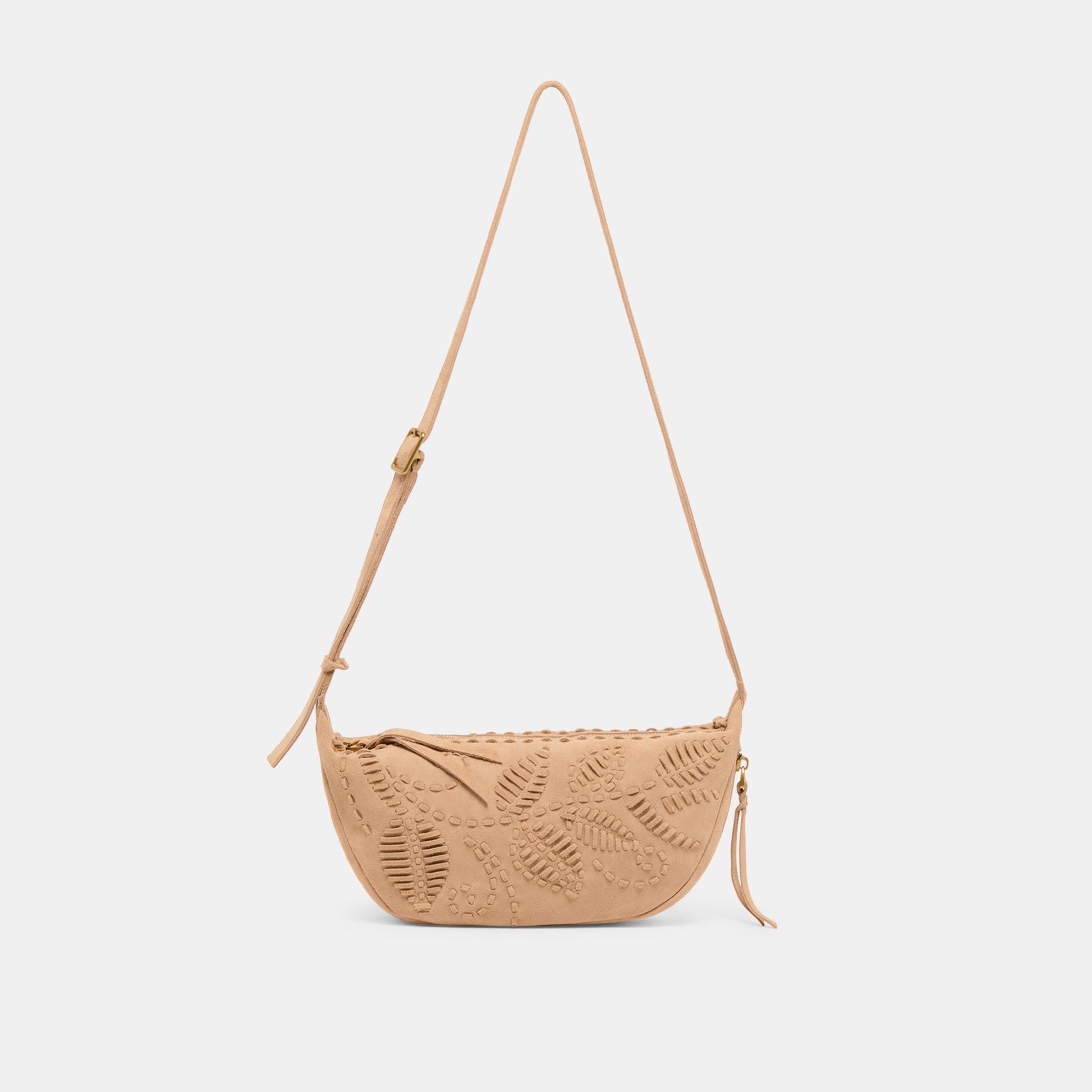 Lipari Beige Suede Crossbody Dolce Vita