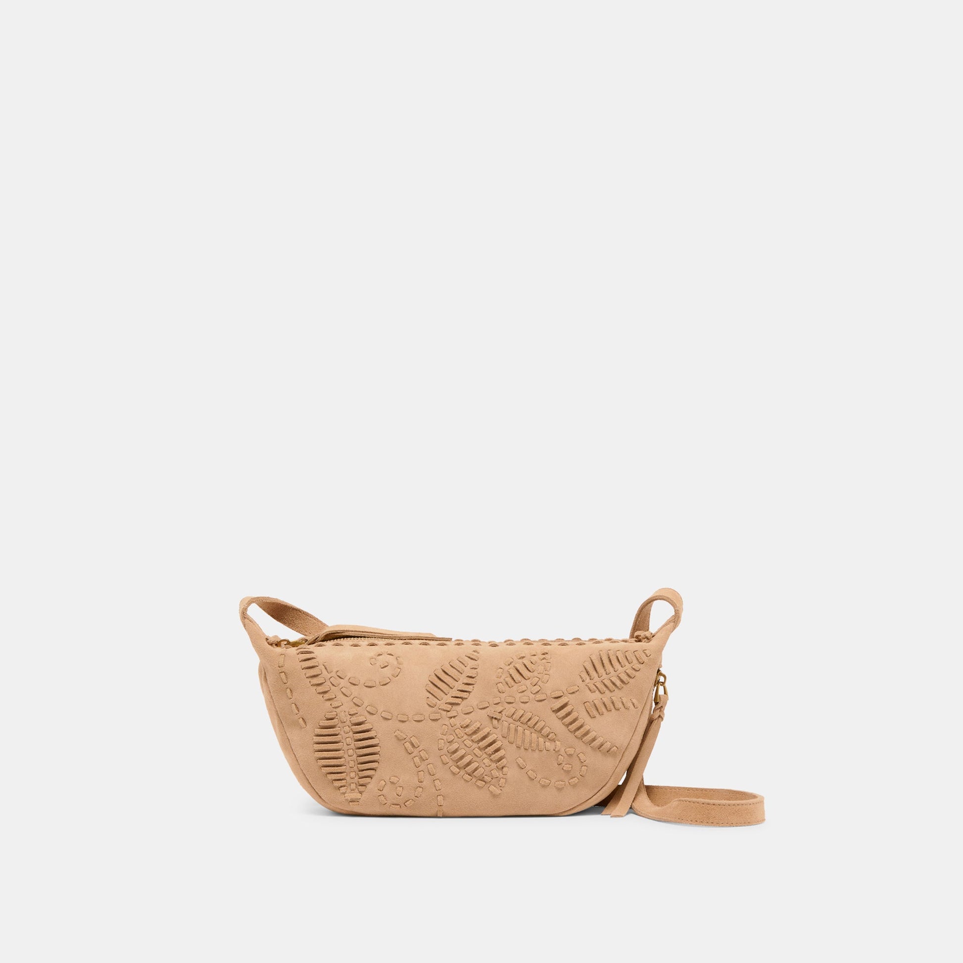 Lipari Beige Suede Crossbody Dolce Vita