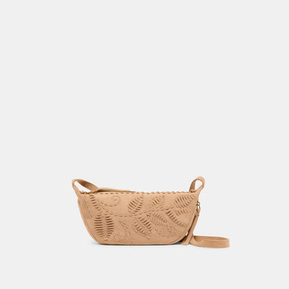 Lipari Beige Suede Crossbody Dolce Vita
