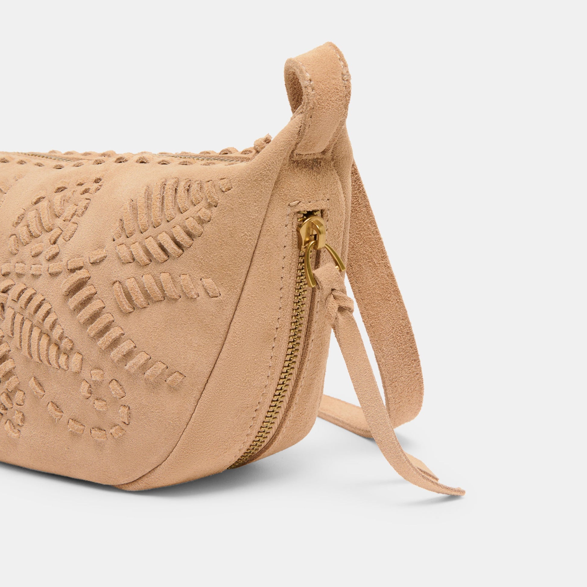 Lipari Beige Suede Crossbody Dolce Vita