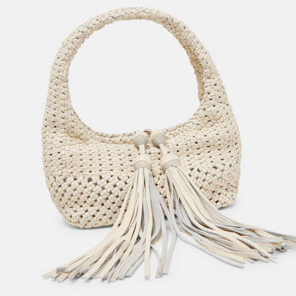 Zenia Bone Leather Handbag Dolce Vita