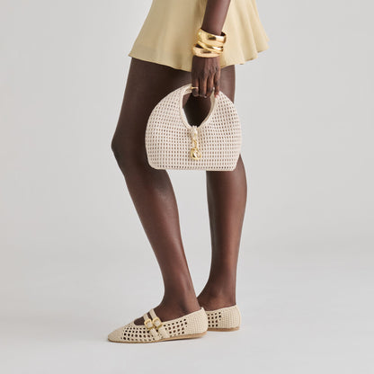 Dahlia Ivory Stella Woven Handbag Dolce Vita