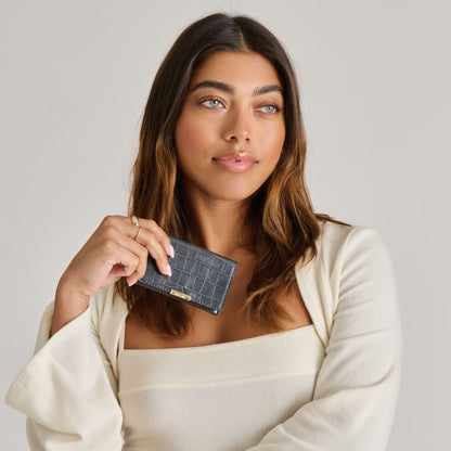 Mini-Me Grey Croco Stella Wallet Dolce Vita
