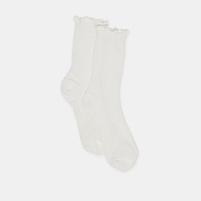 POINTELLE SOCKS WHITE Dolce Vita