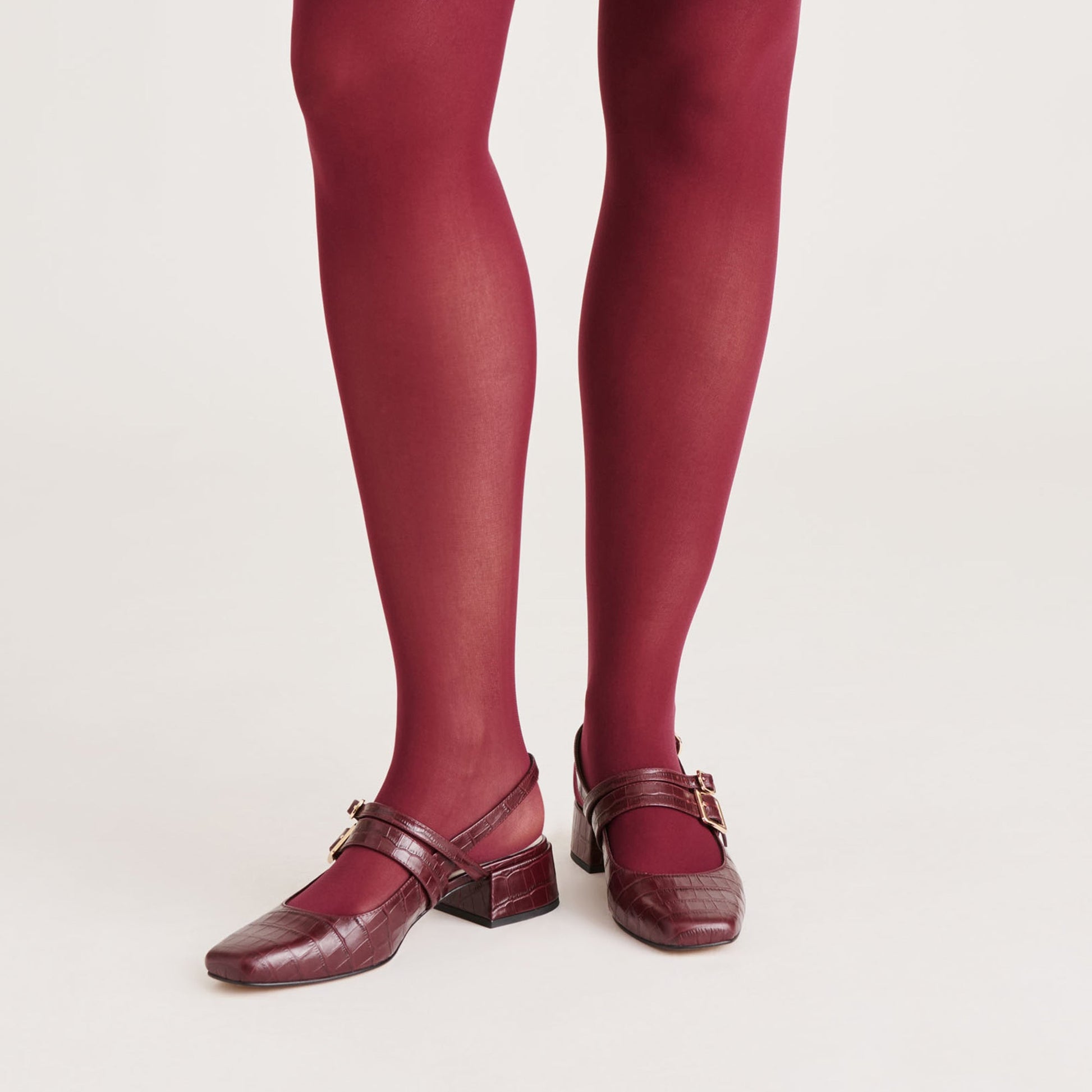 2-Pack Cherry Black Solid Tights Dolce Vita