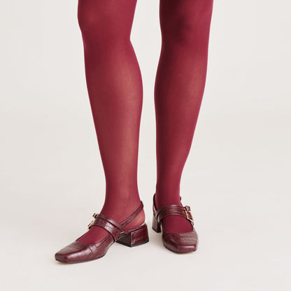 2-Pack Cherry Black Solid Tights Dolce Vita