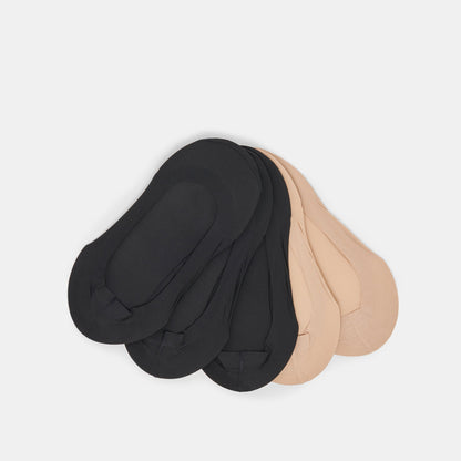 NO SHOW SOCKS 5 PACK TAN BLACK Dolce Vita