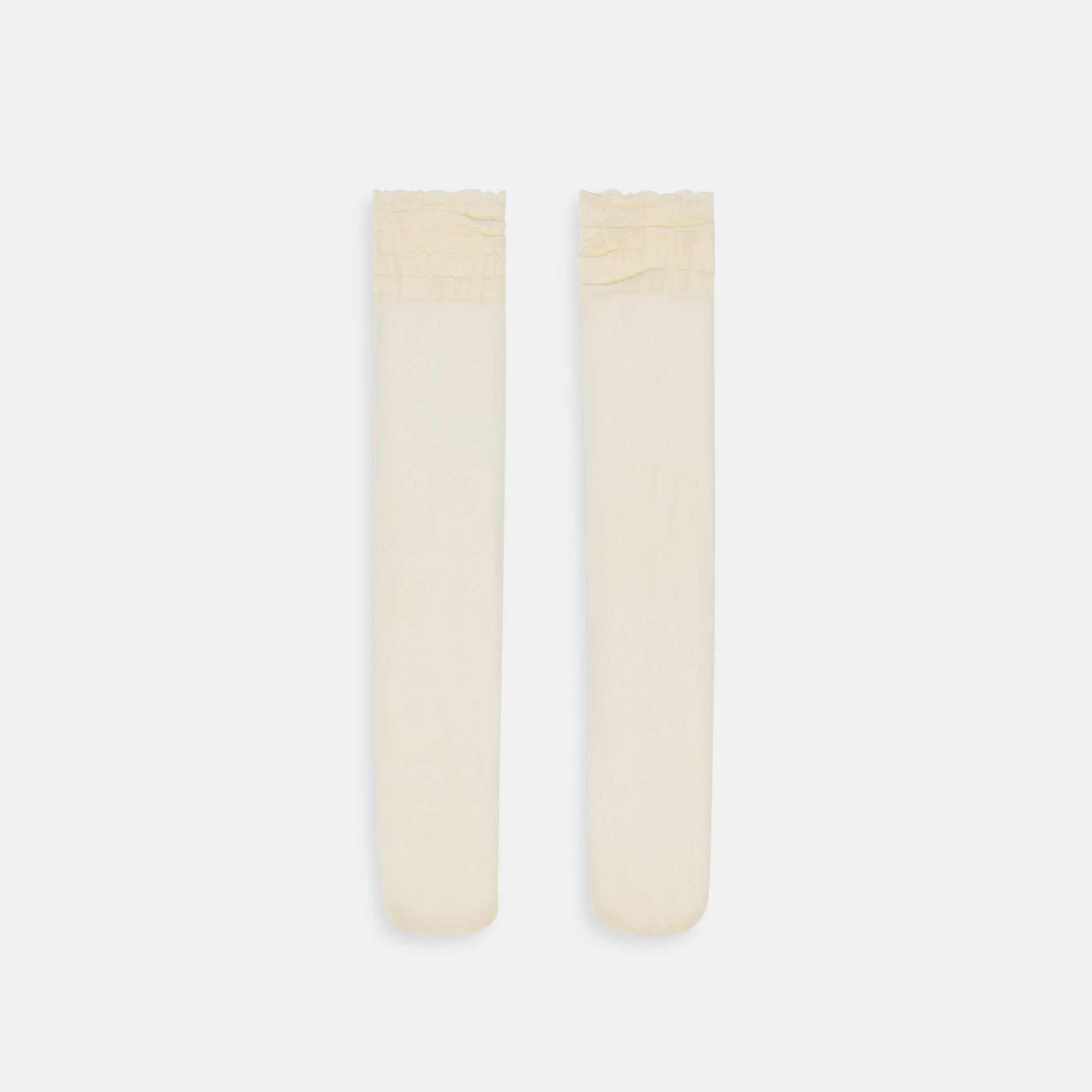Ruffle Ivory Sheer Knee High Socks Dolce Vita