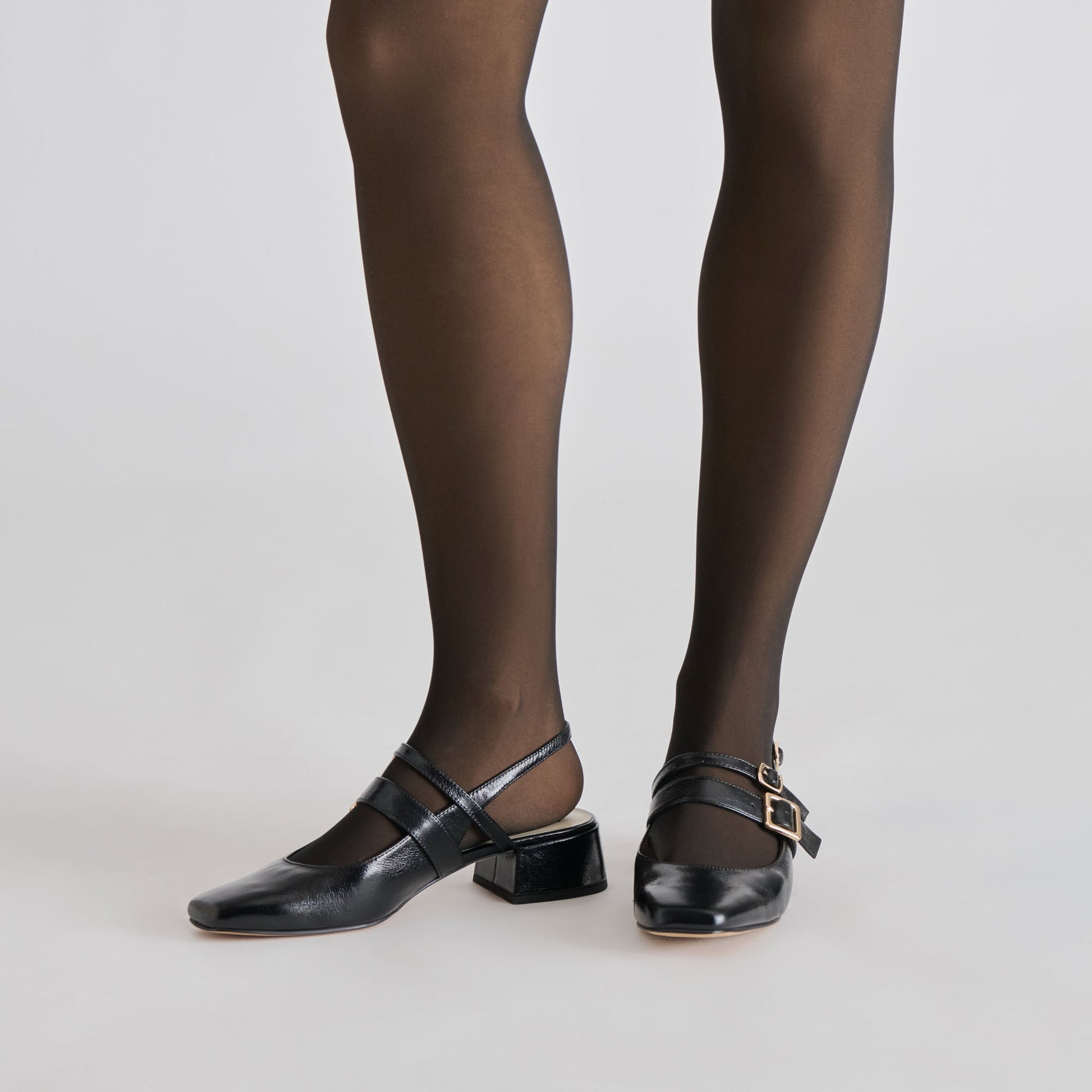 SHEER ILLUSION THERMAL TIGHTS BLACK Dolce Vita