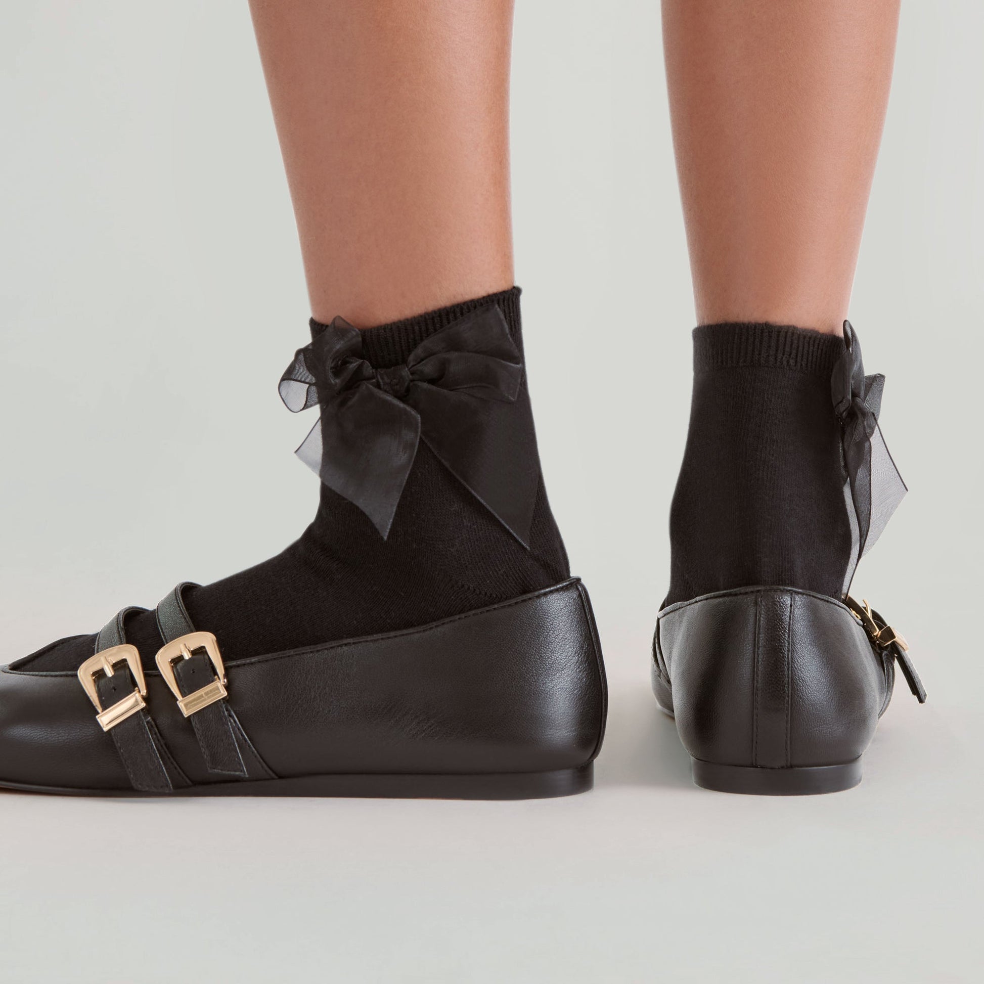 Bow Black Anklet Socks Dolce Vita