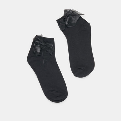 Bow Black Anklet Socks Dolce Vita
