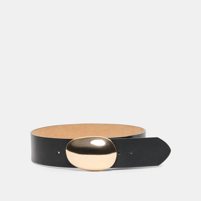 Bubble Black Gold Buckle Belt Dolce Vita