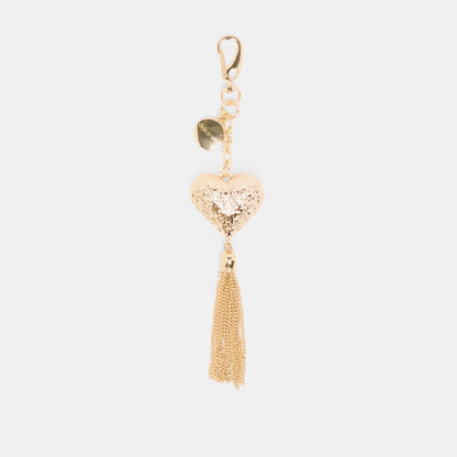 Heart Tassel Gold Bag Charm Dolce Vita