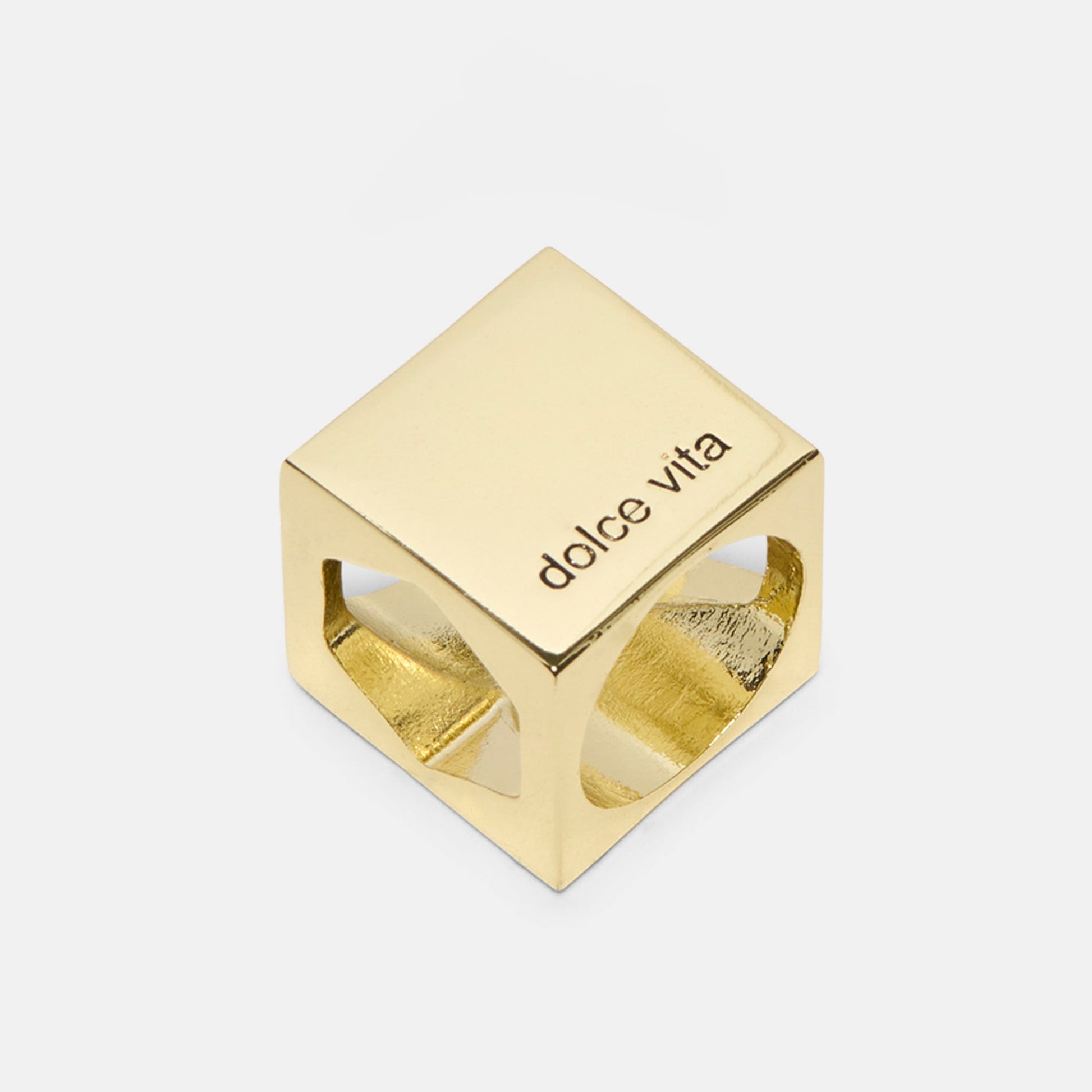 Scarf Ring Gold Bag Charm Dolce Vita