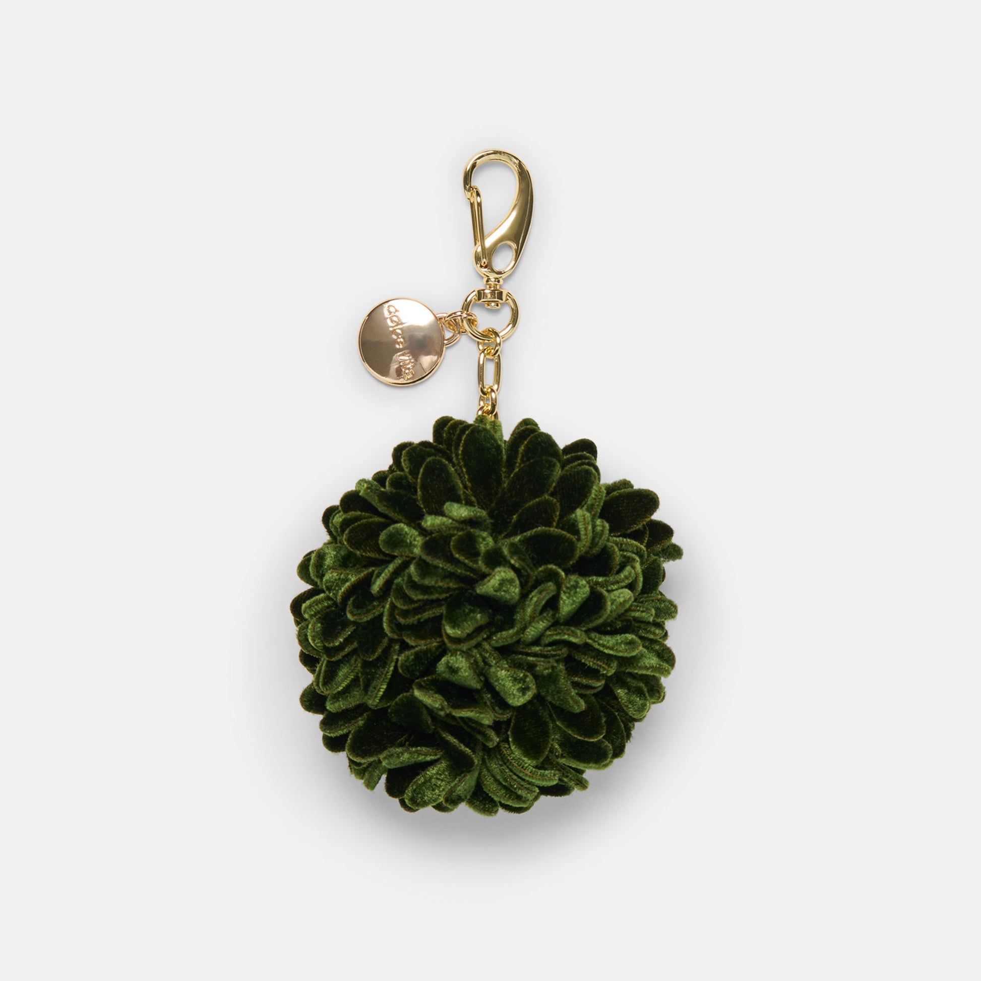 Pom Pom Dk Green Bag Charm Dolce Vita