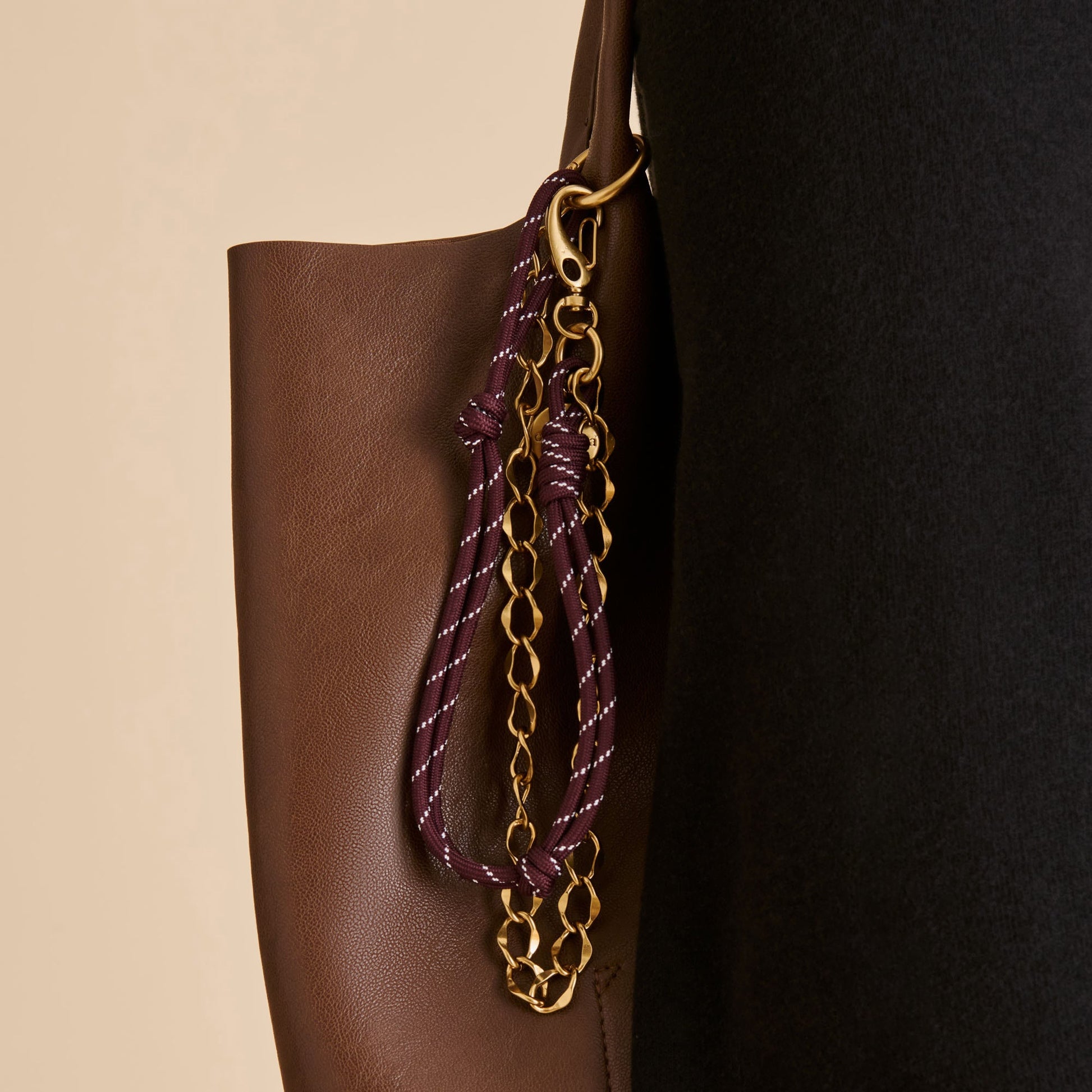 Rope + Chain Burgundy Multi Bag Charm Dolce Vita