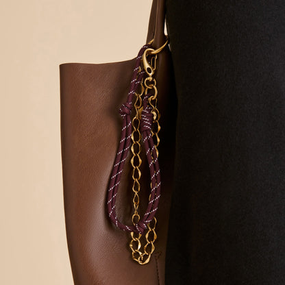Rope + Chain Burgundy Multi Bag Charm Dolce Vita