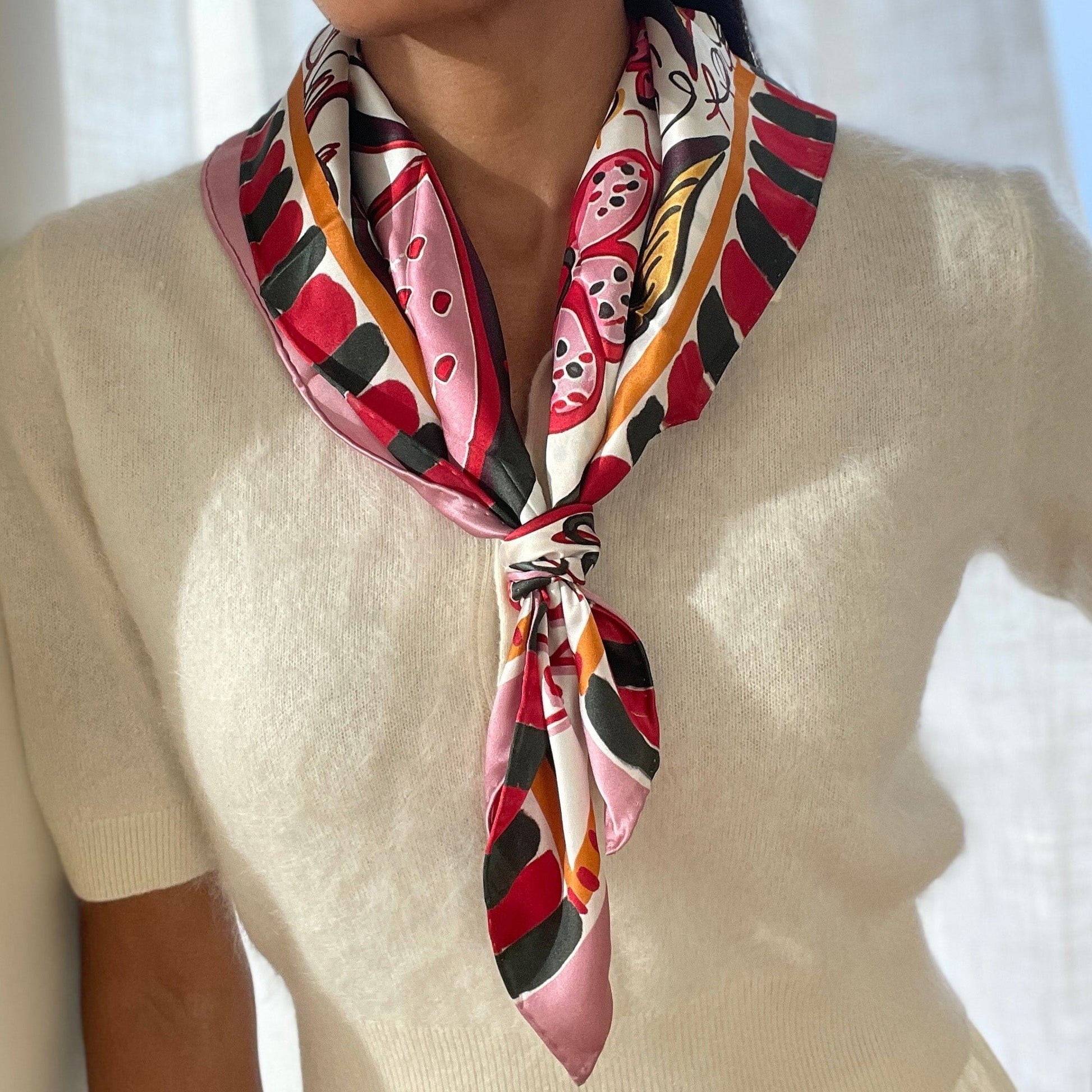 Fruit Pink Multi Scarf Dolce Vita