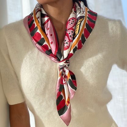 Fruit Pink Multi Scarf Dolce Vita