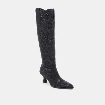 ARIANA CRYSTAL BOOTS BLACK METALLIC CRYSTAL Dolce Vita