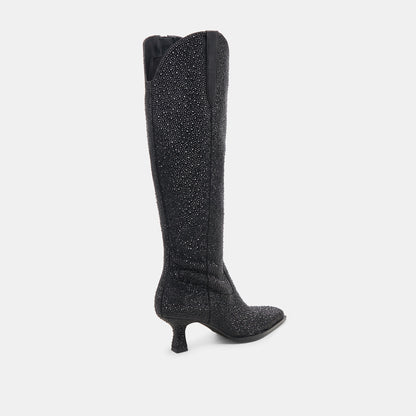 ARIANA CRYSTAL BOOTS BLACK METALLIC CRYSTAL Dolce Vita