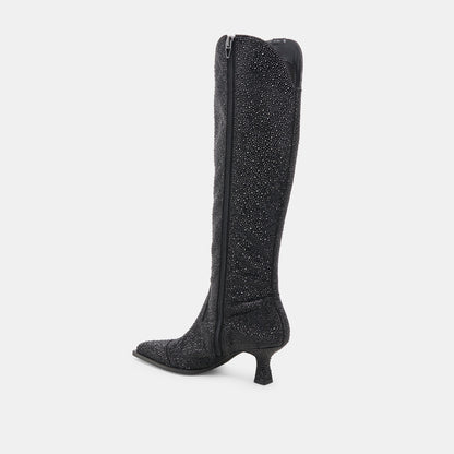 ARIANA CRYSTAL BOOTS BLACK METALLIC CRYSTAL Dolce Vita