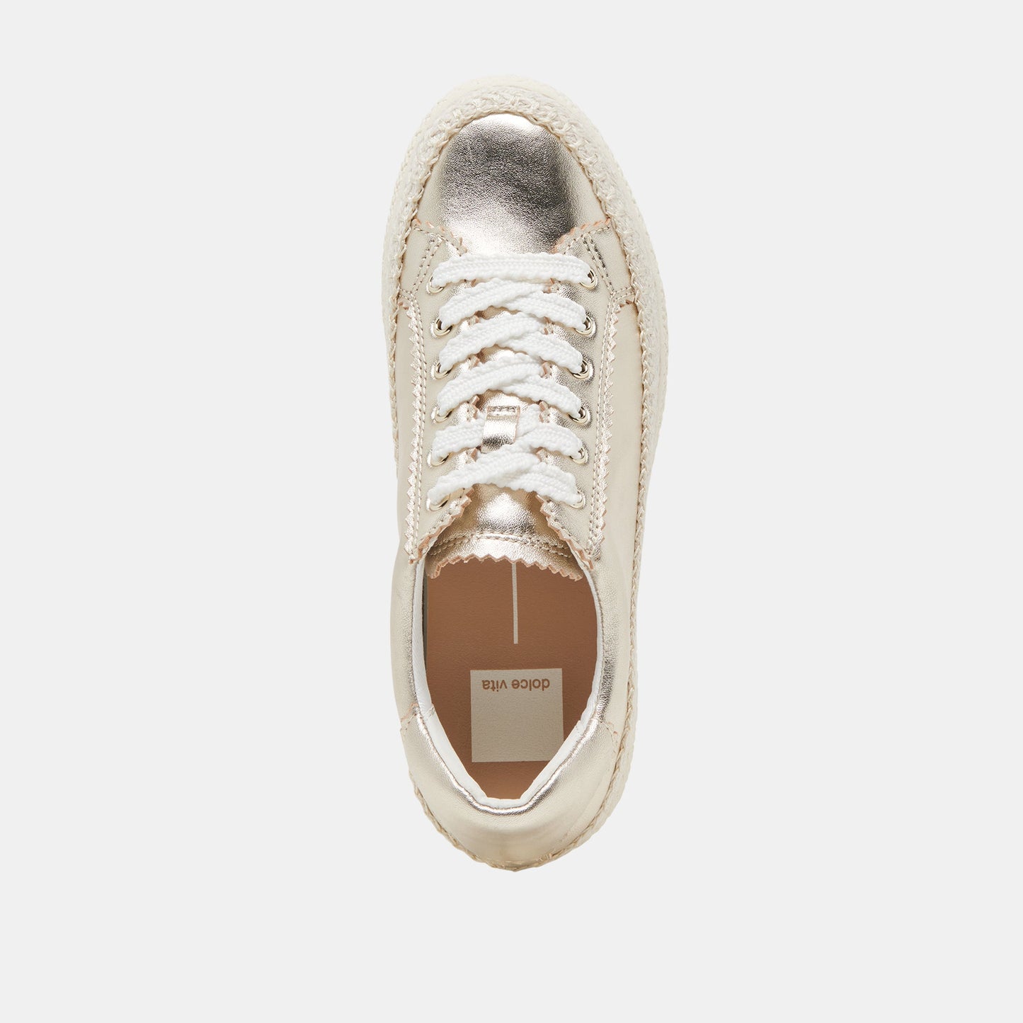 LENNIX SNEAKERS LIGHT GOLD METALLIC LEATHER Dolce Vita
