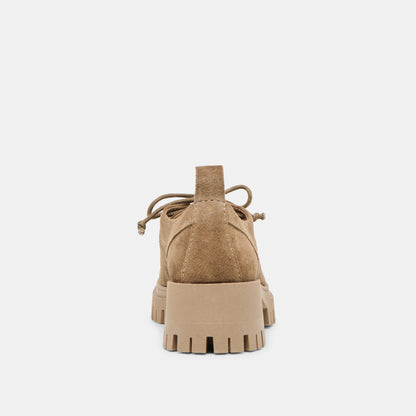 Milza Olive Suede Loafers Dolce Vita