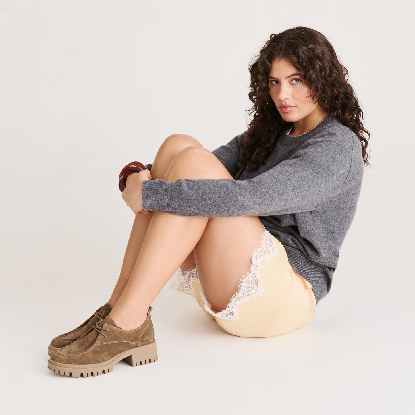 Milza Olive Suede Loafers Dolce Vita
