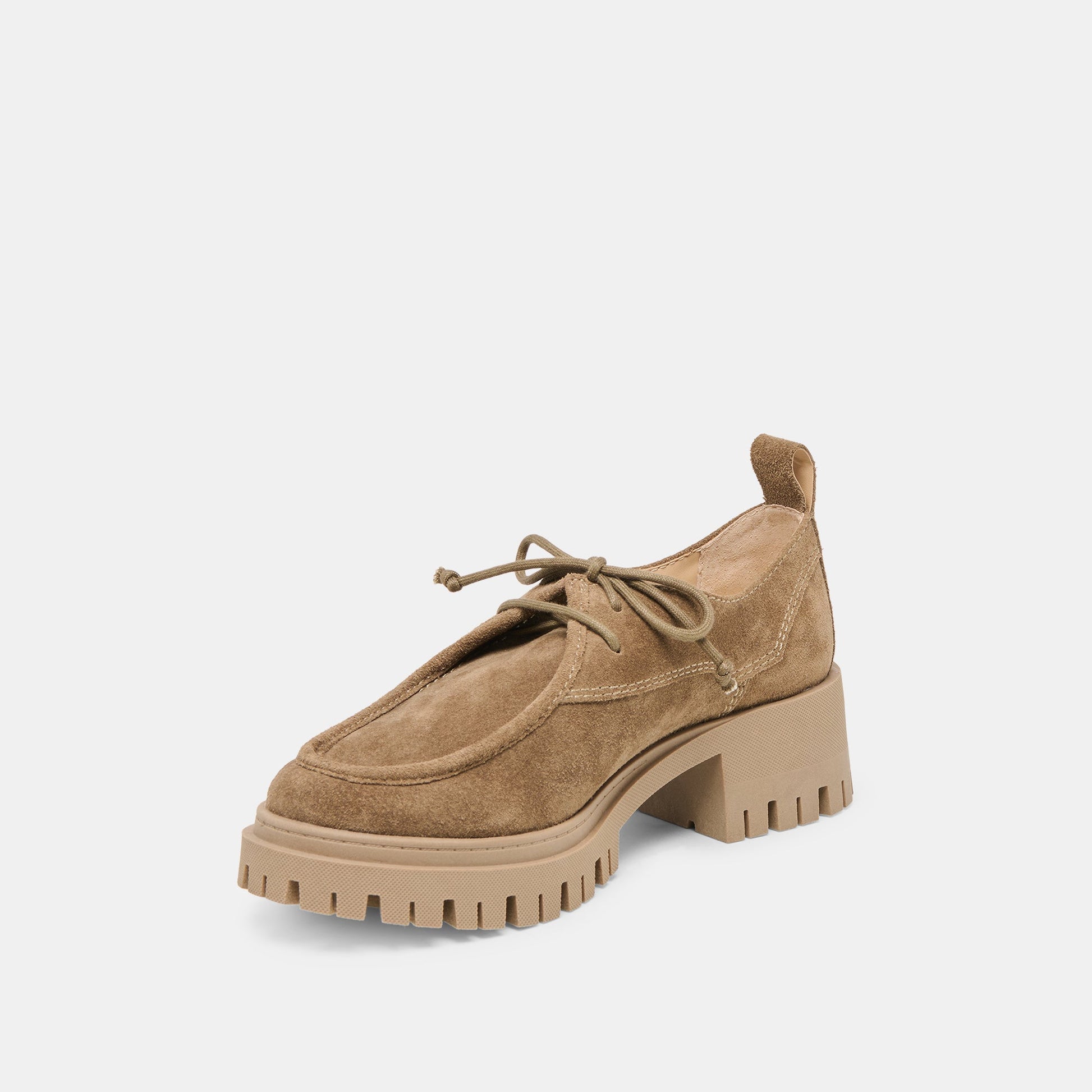 Milza Olive Suede Loafers Dolce Vita
