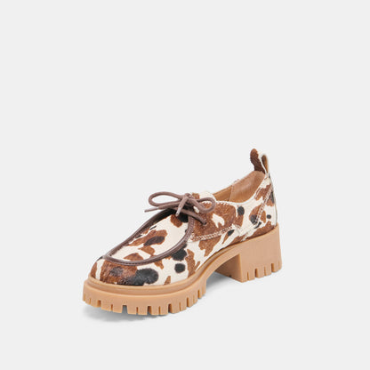 Milza Cocoa Calf Hair Loafers Dolce Vita