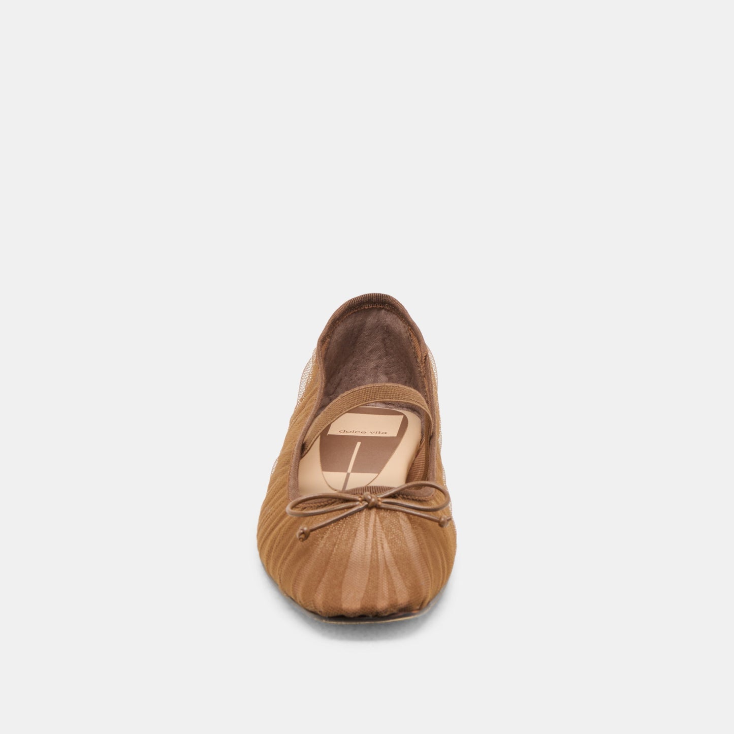 Raeven Mid Brown Tulle Ballet Flats Dolce Vita