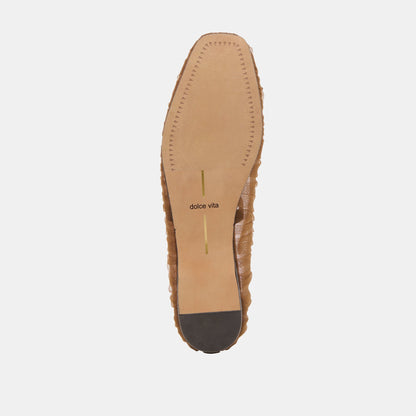 Raeven Mid Brown Tulle Ballet Flats Dolce Vita