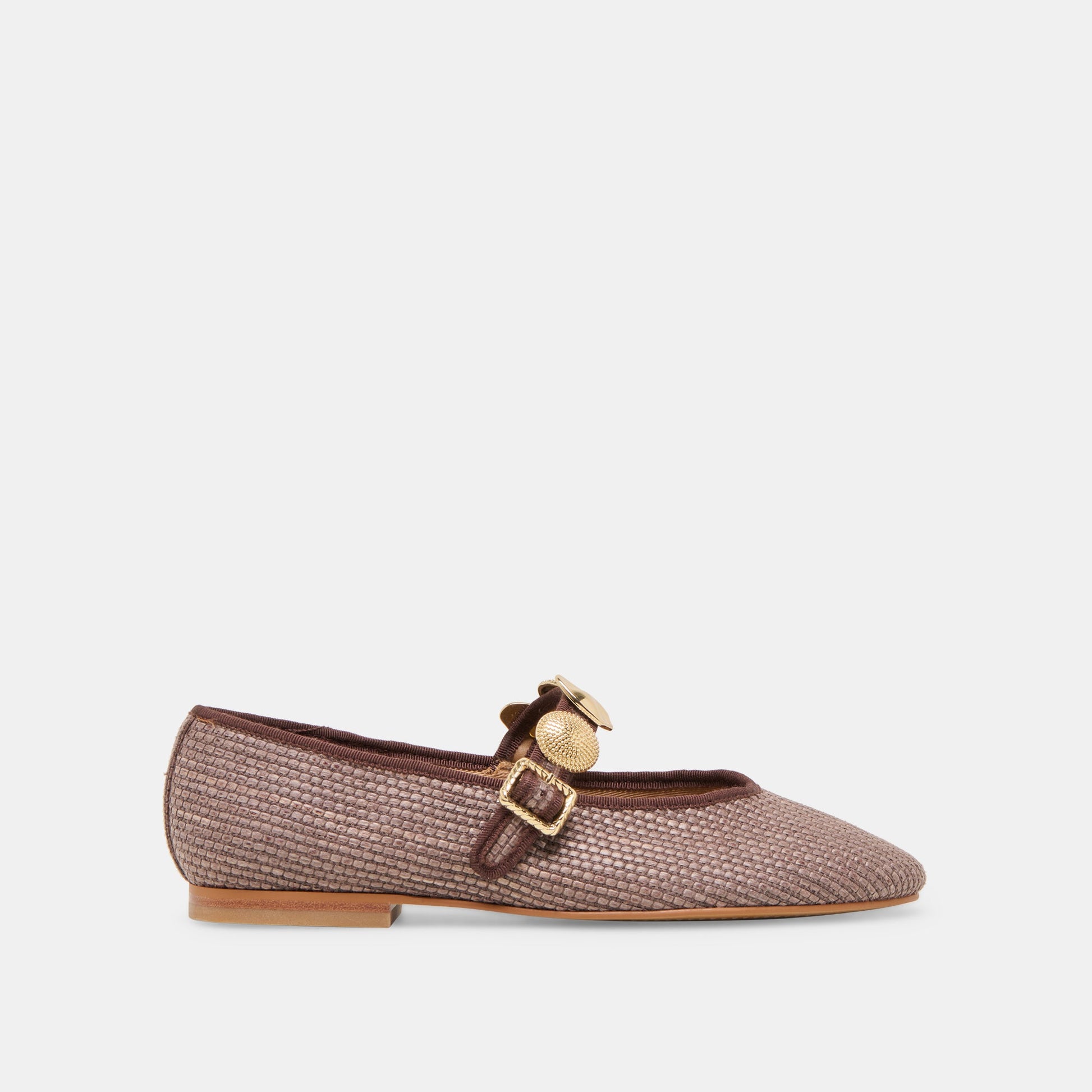 RELAN BALLET FLATS WALNUT RAFFIA Dolce Vita
