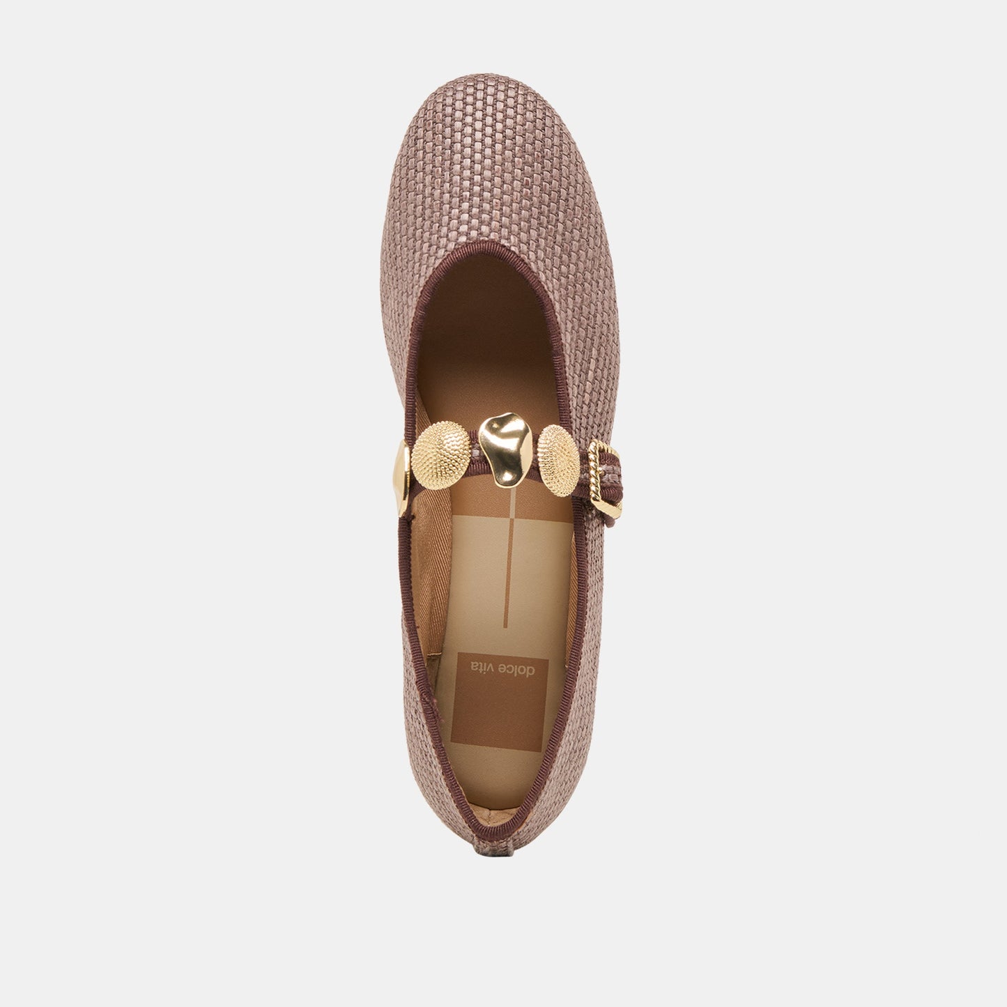RELAN BALLET FLATS WALNUT RAFFIA Dolce Vita