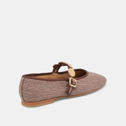 RELAN BALLET FLATS WALNUT RAFFIA Dolce Vita