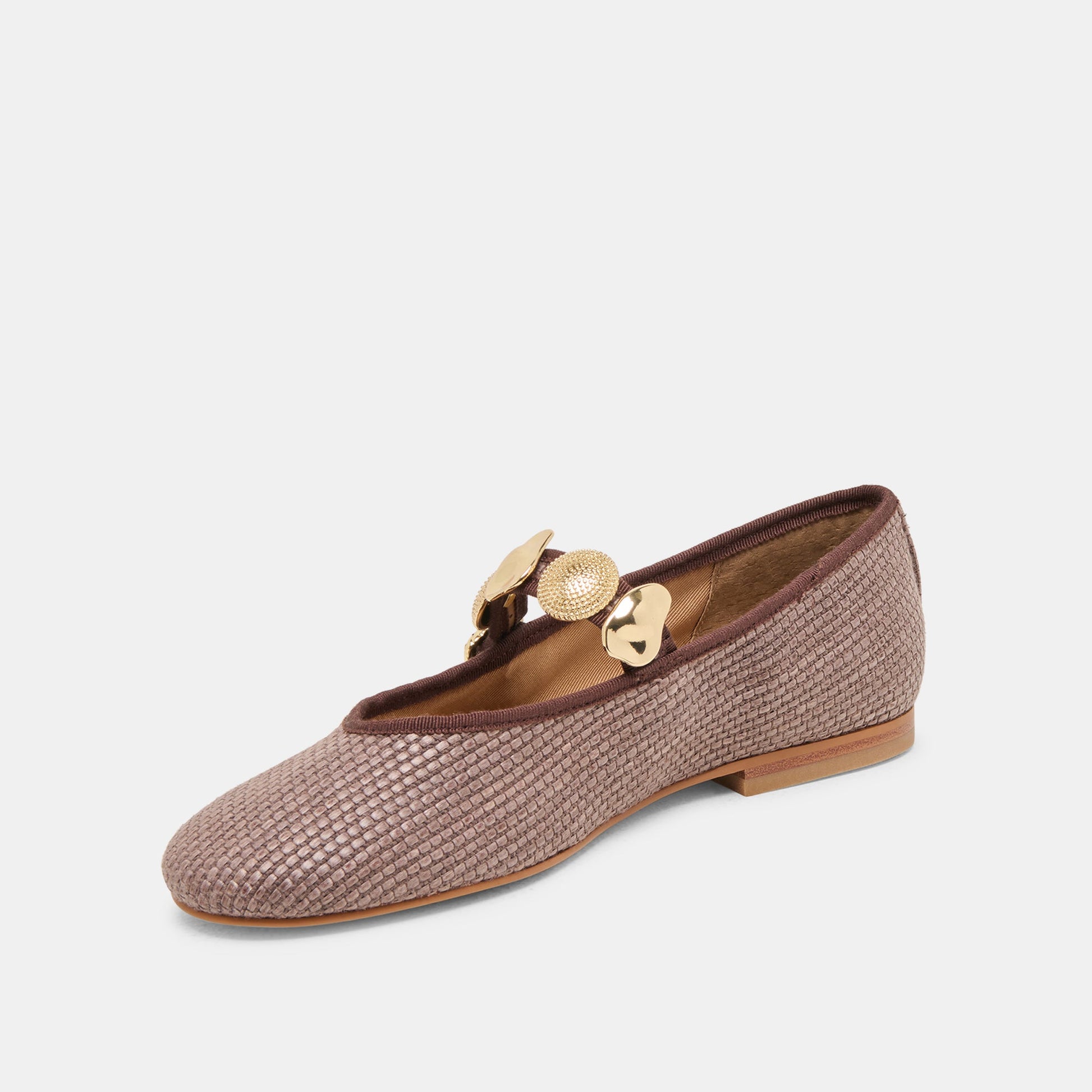 RELAN BALLET FLATS WALNUT RAFFIA Dolce Vita